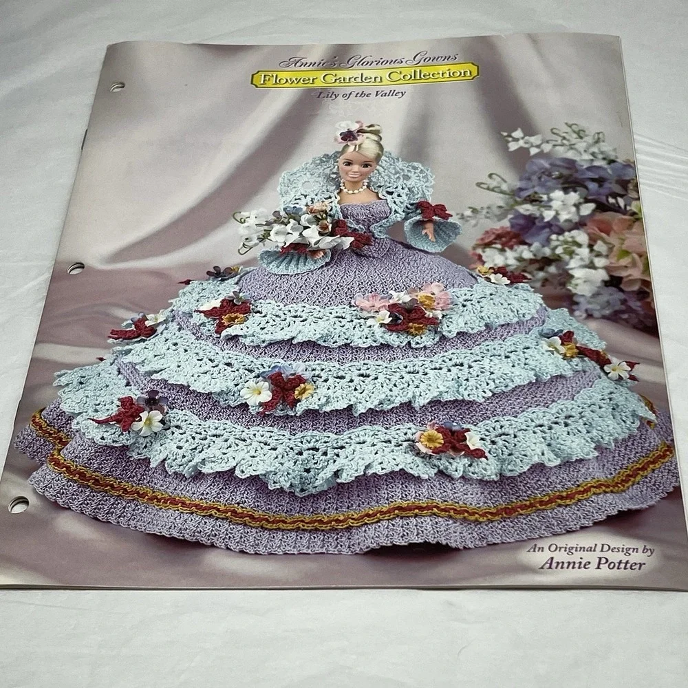 Annie's Glorious Gowns FLOWER GARDEN COLLECTION‎ Crochet Pattern Lily Of Valley
